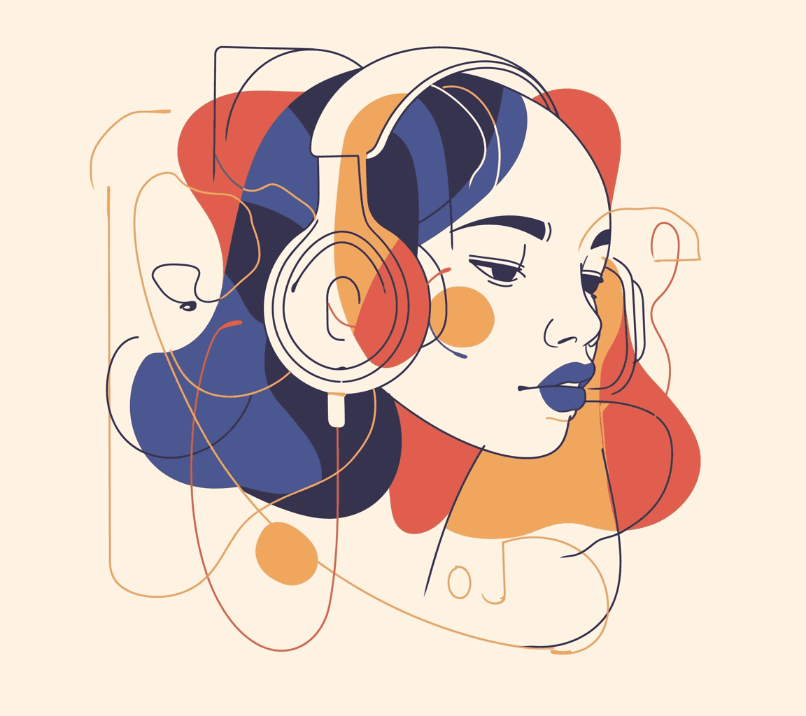 Abstract Face North original repeating artwork