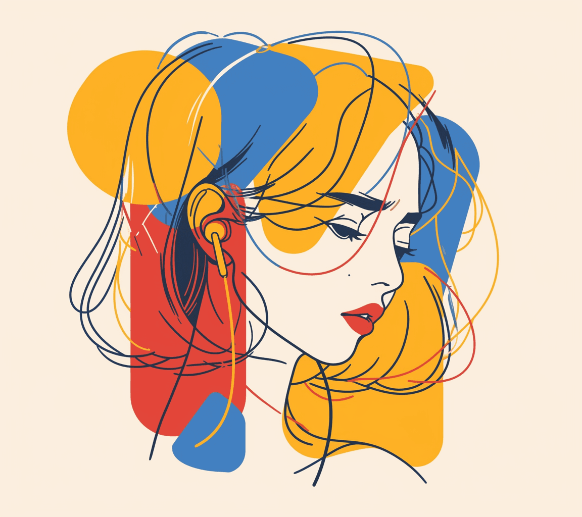 Abstract Face 041 original repeating artwork