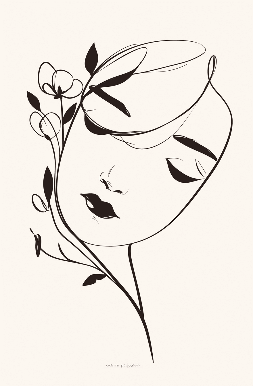 Abstract Face 144 original repeating artwork