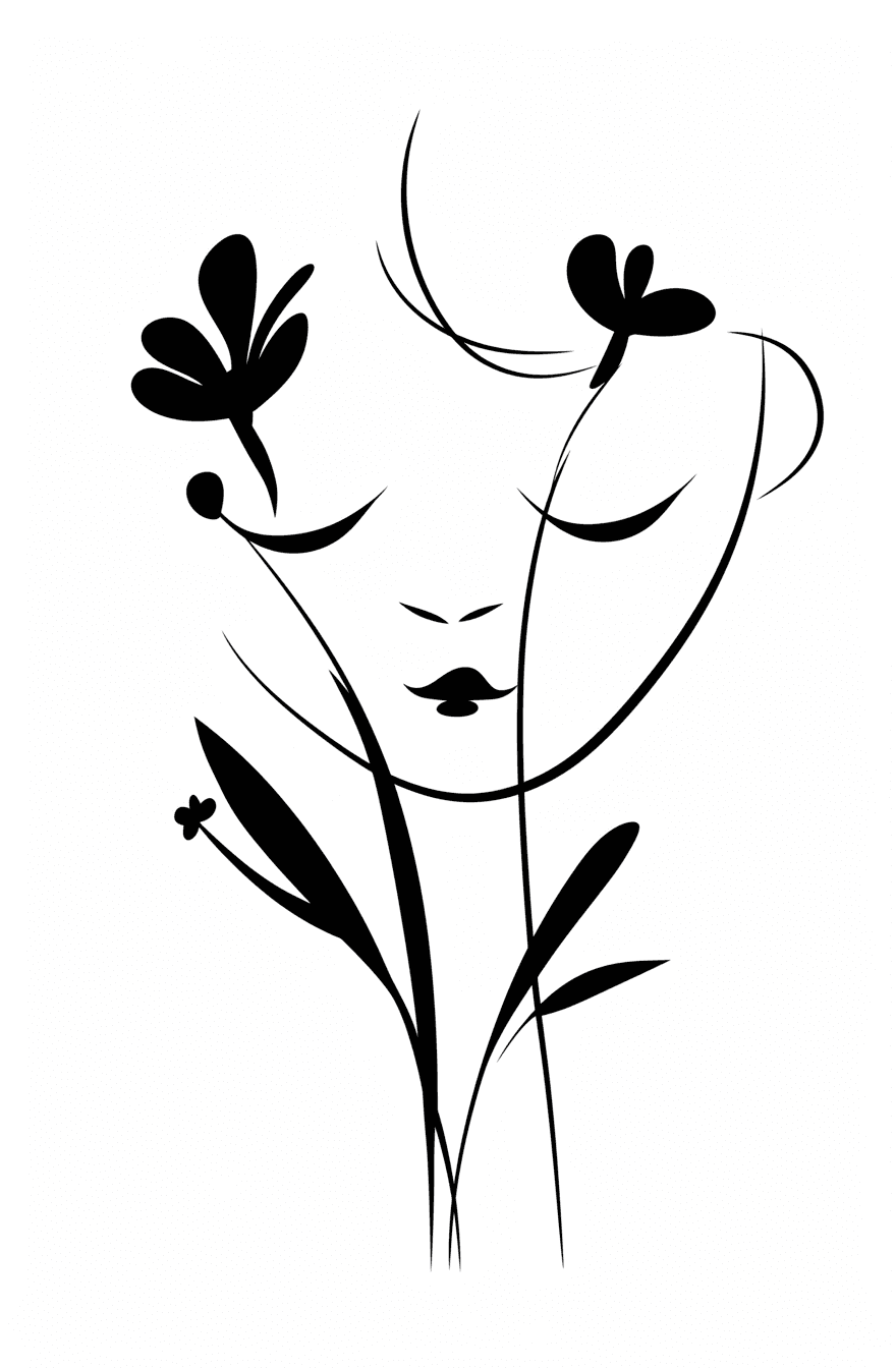 Abstract Face 034 original repeating artwork