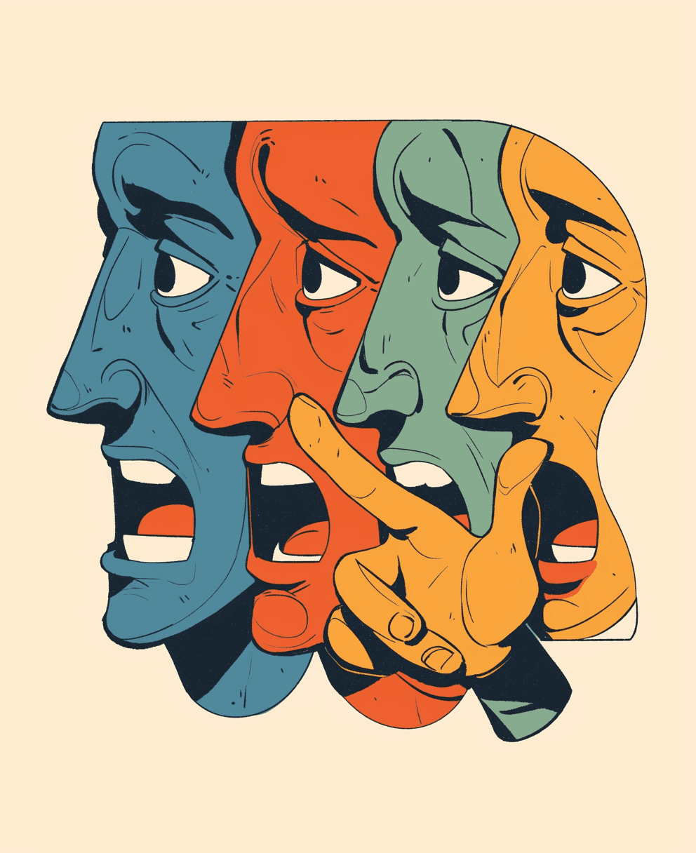 Abstract Face 143 original repeating artwork