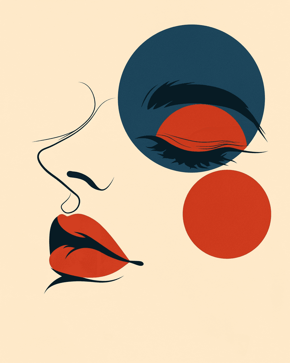 Abstract Face 356 original repeating artwork