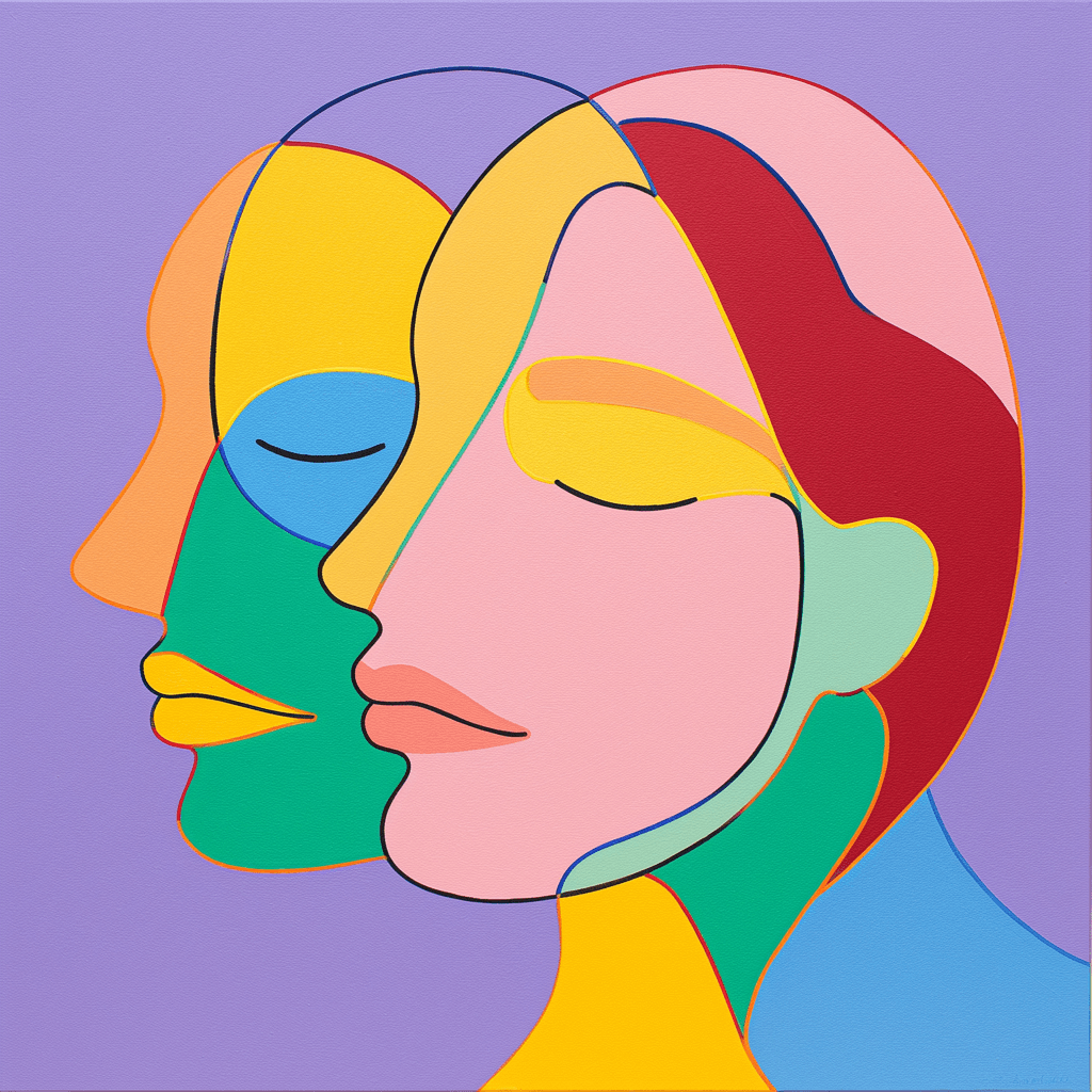 Abstract Face 448 original repeating artwork