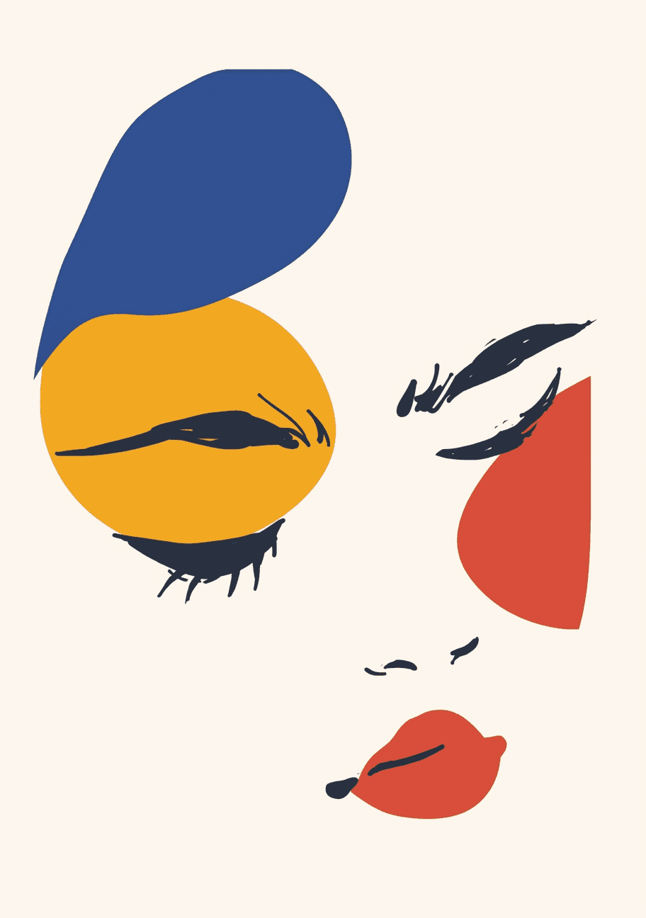 Abstract Face 287 original repeating artwork