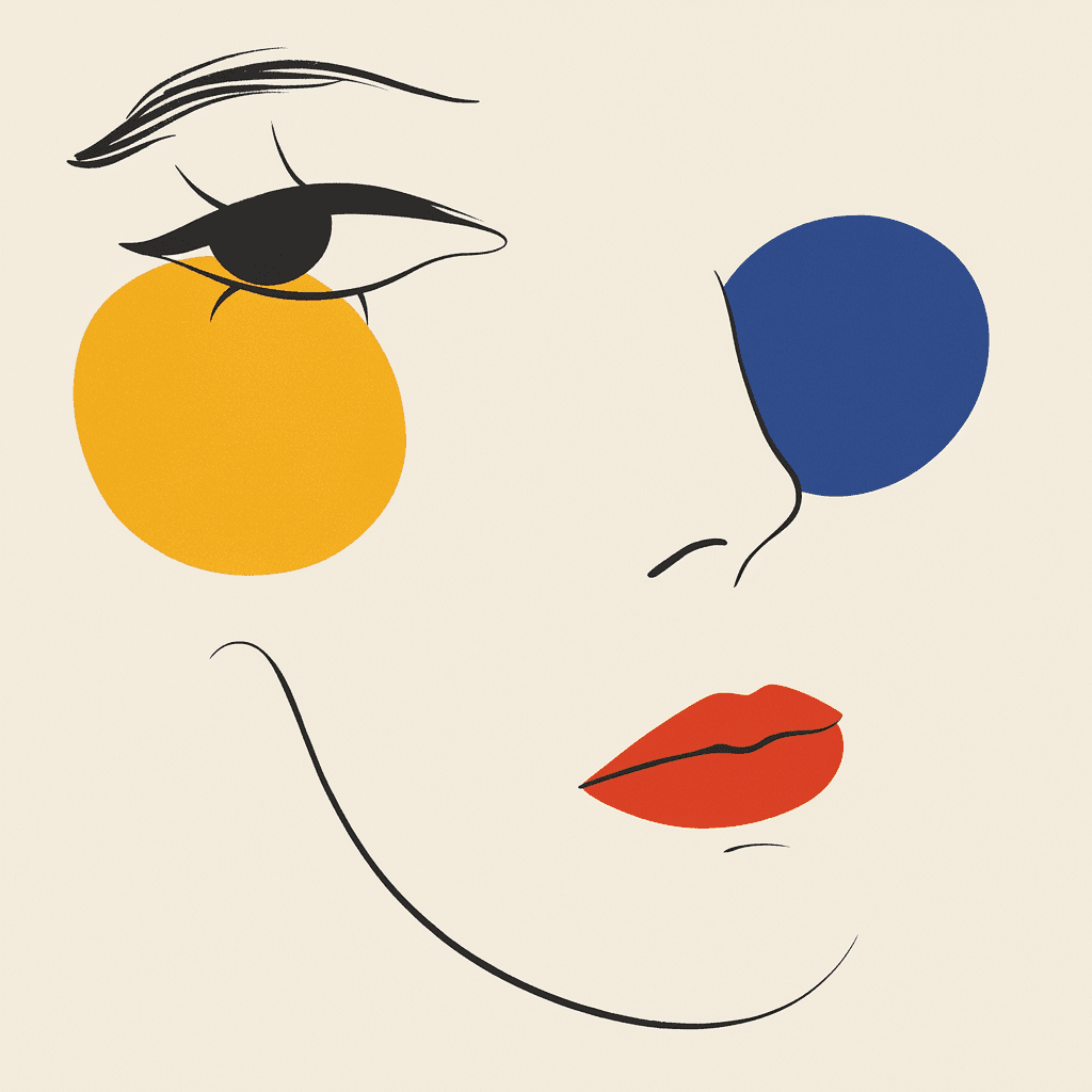 Abstract Face 350 original repeating artwork