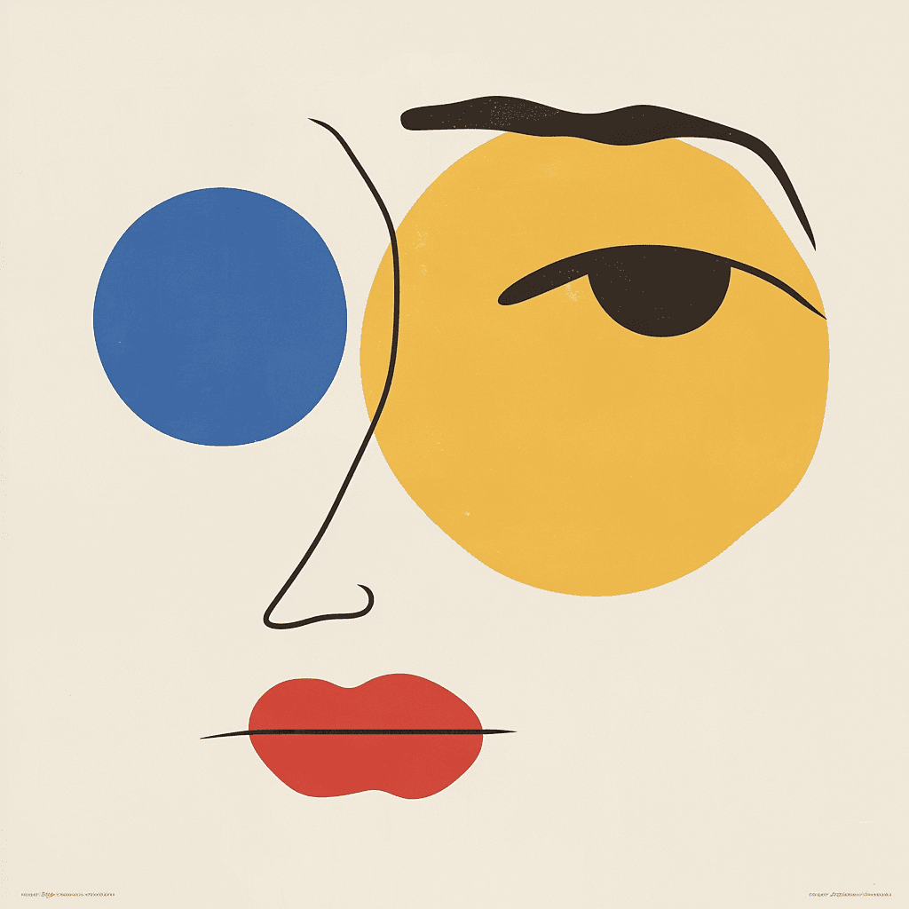 Abstract Face 274 original repeating artwork