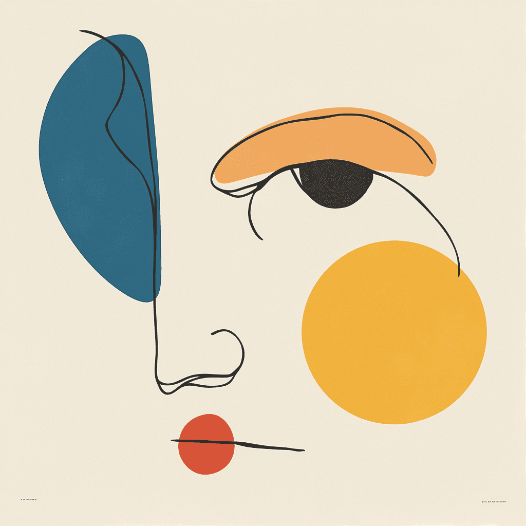 Abstract Face 266 original repeating artwork