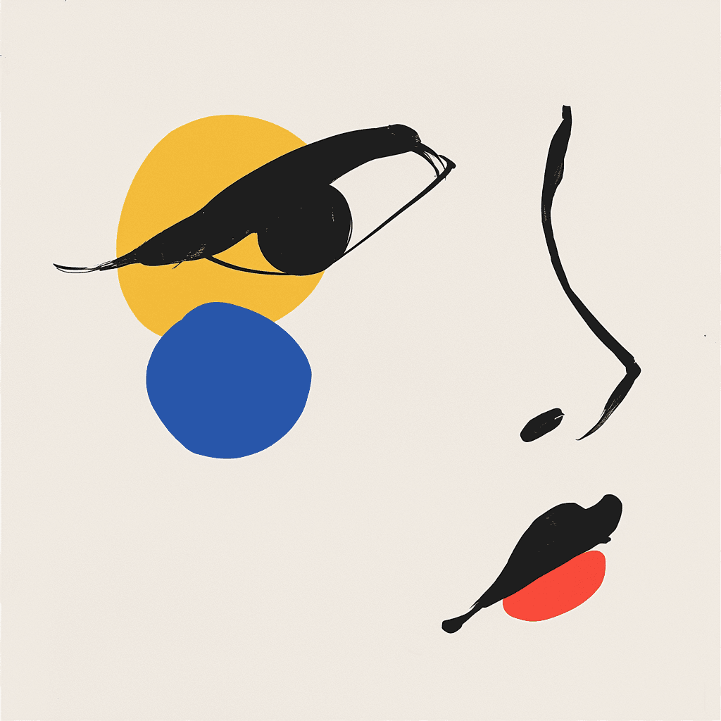 Abstract Face 243 original repeating artwork