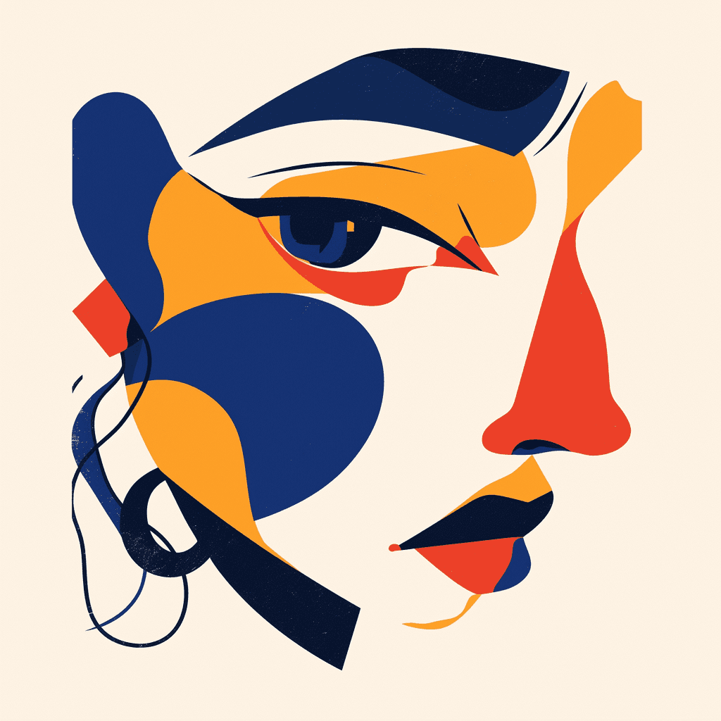 Abstract Face 300 original repeating artwork