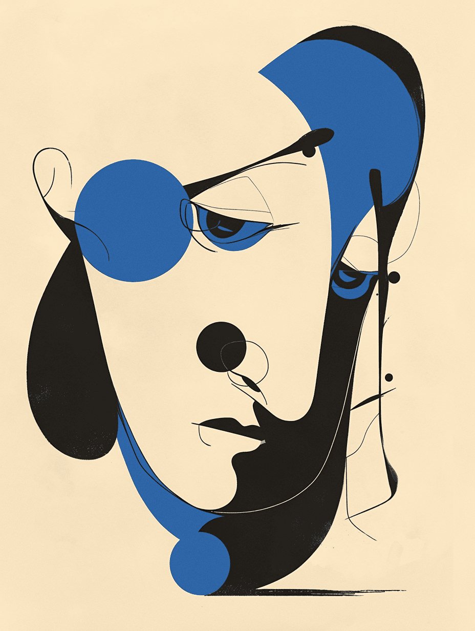 Abstract Face 160 original repeating artwork