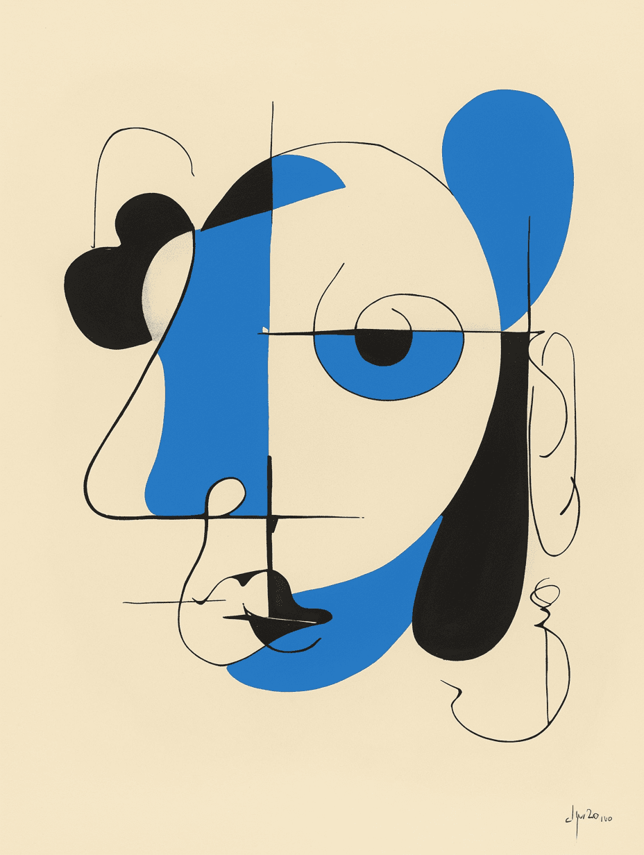 Abstract Face 064 original repeating artwork