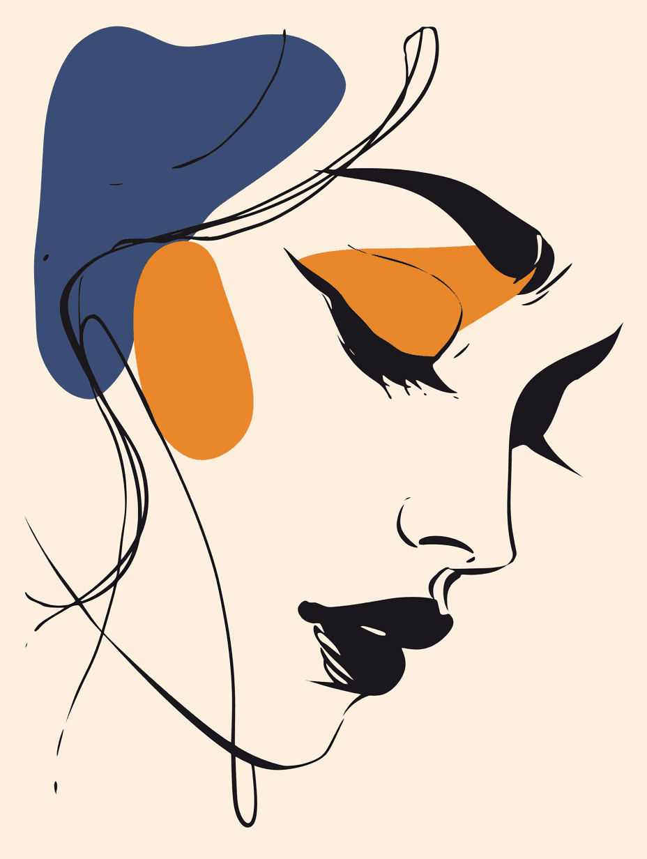 Abstract Face 296 original repeating artwork