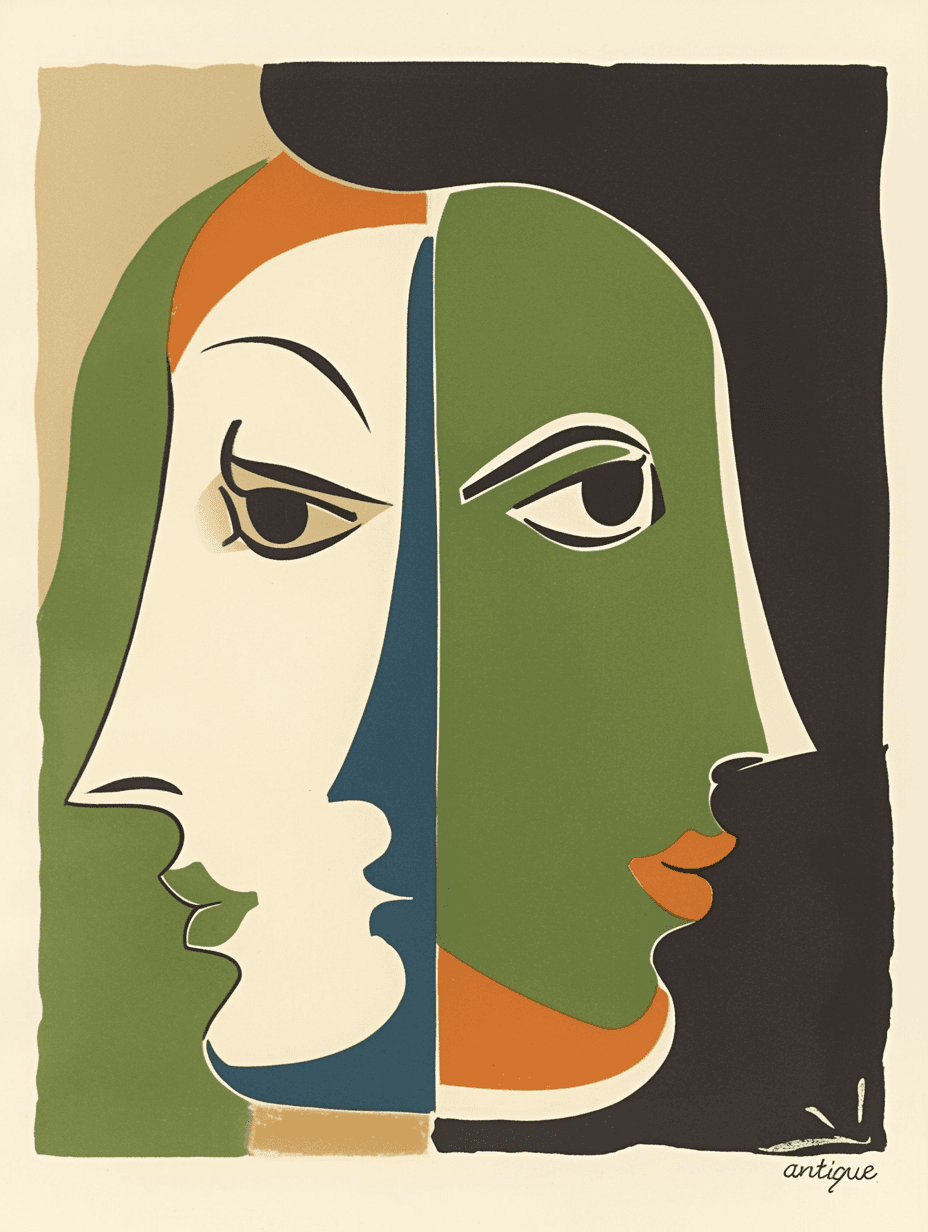 Abstract Face 029 original repeating artwork