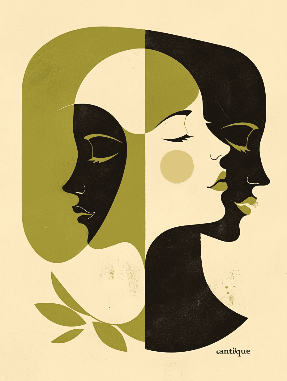Abstract Face 548 original repeating artwork