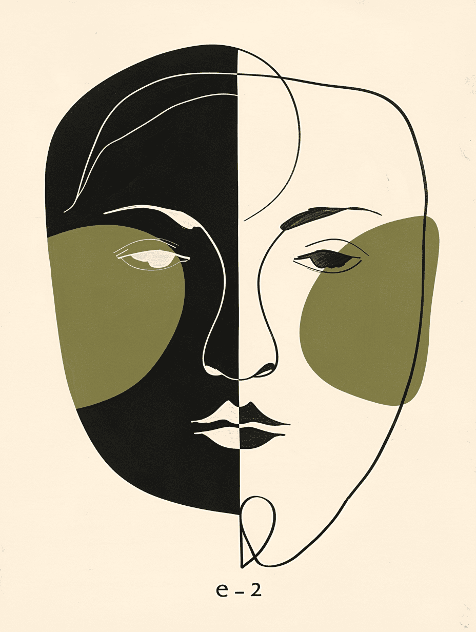 Abstract Face 393 original repeating artwork
