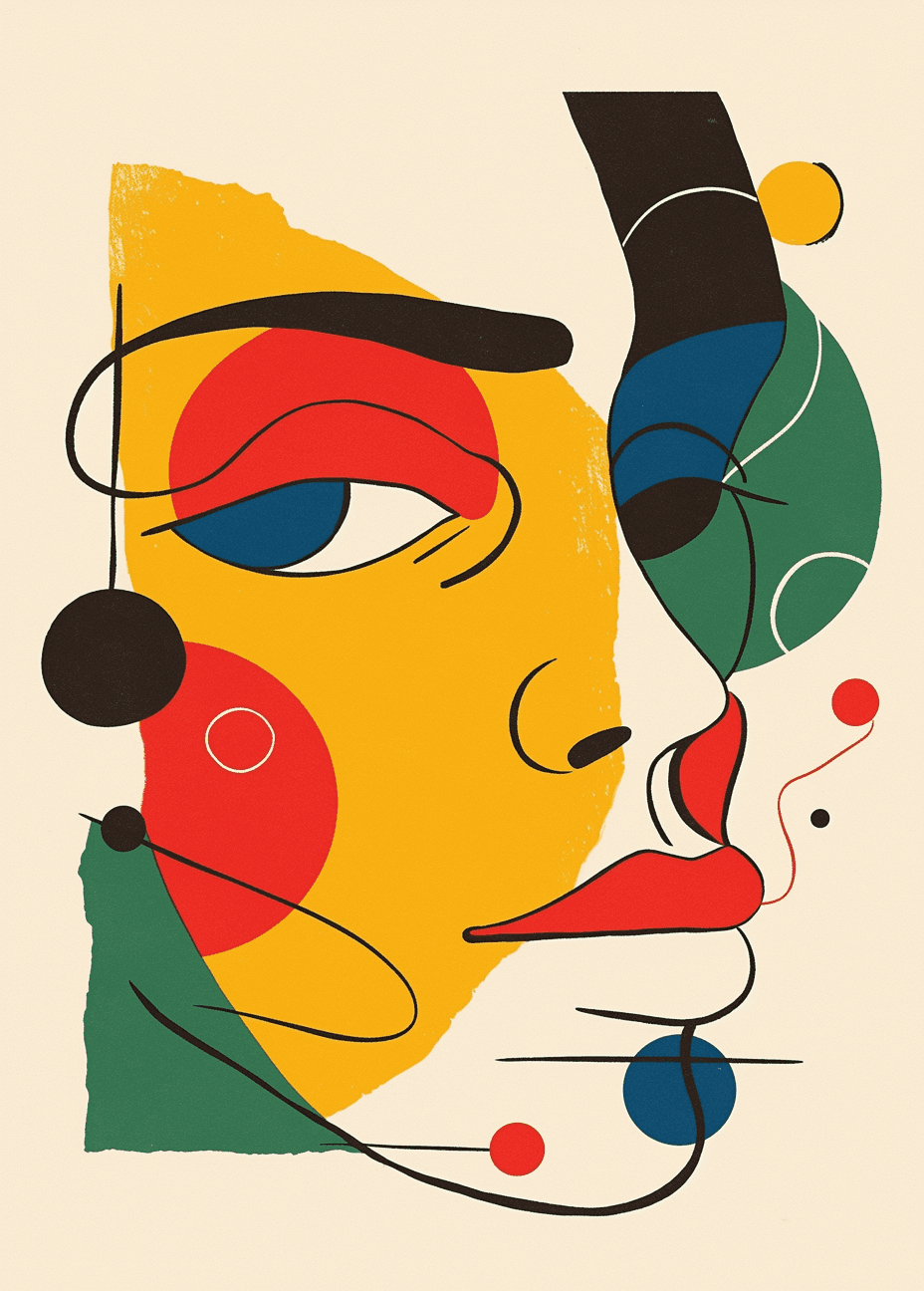 Abstract Face 314 original repeating artwork