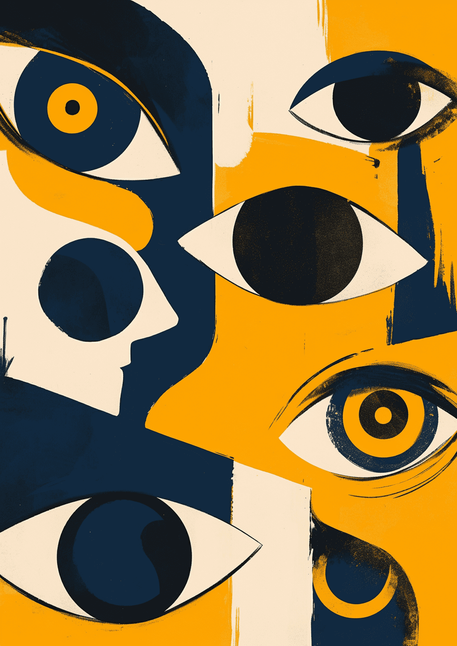 Abstract Eye Snap original repeating artwork