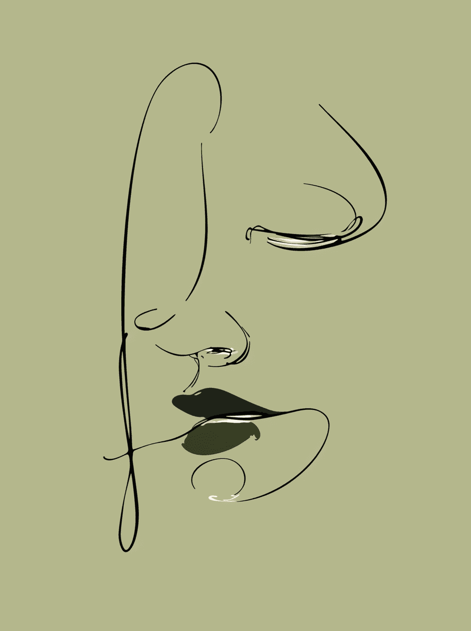 Abstract Face 265 original repeating artwork