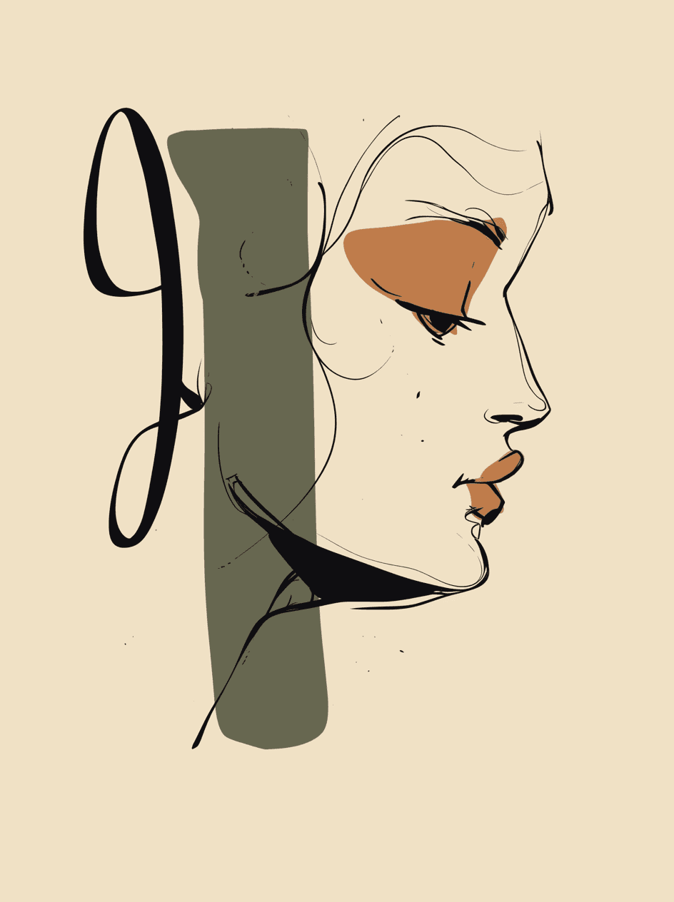 Abstract Face 086 original repeating artwork