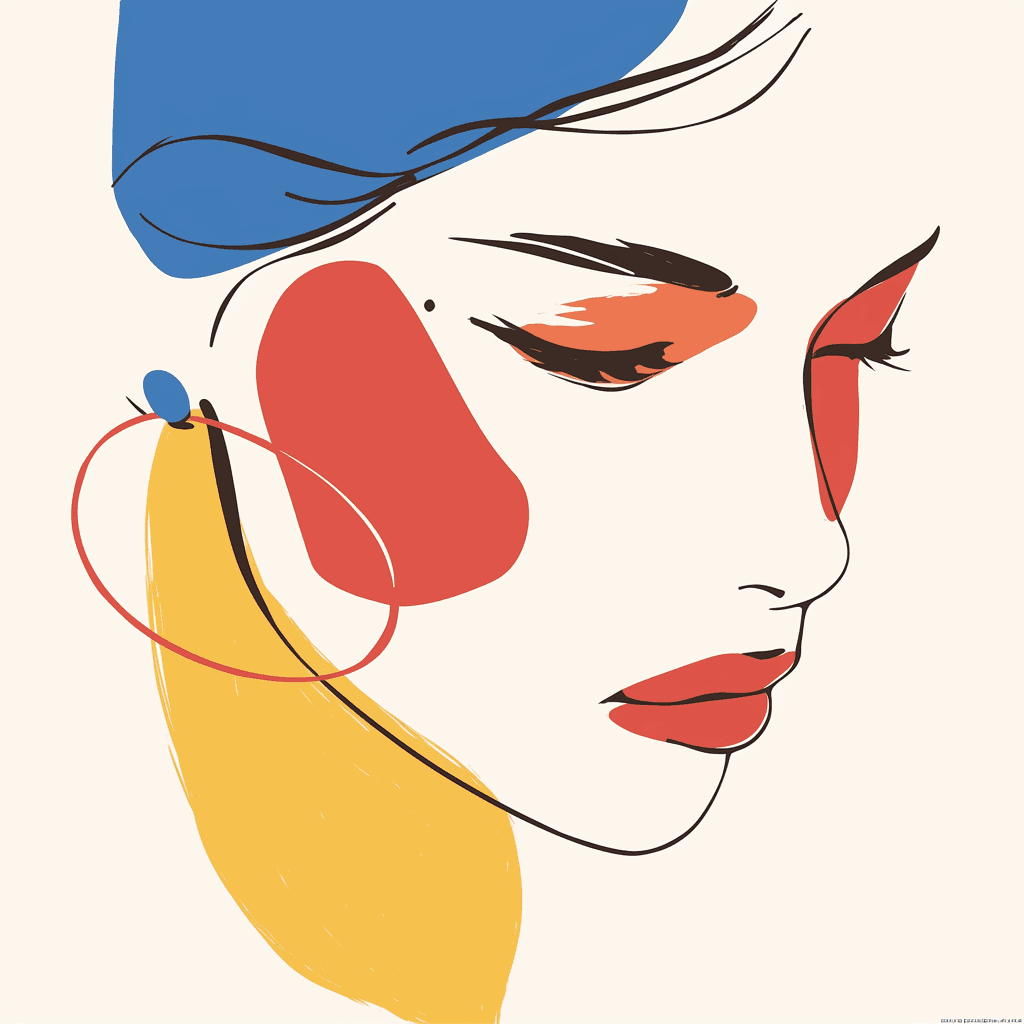 Abstract Face 367 original repeating artwork