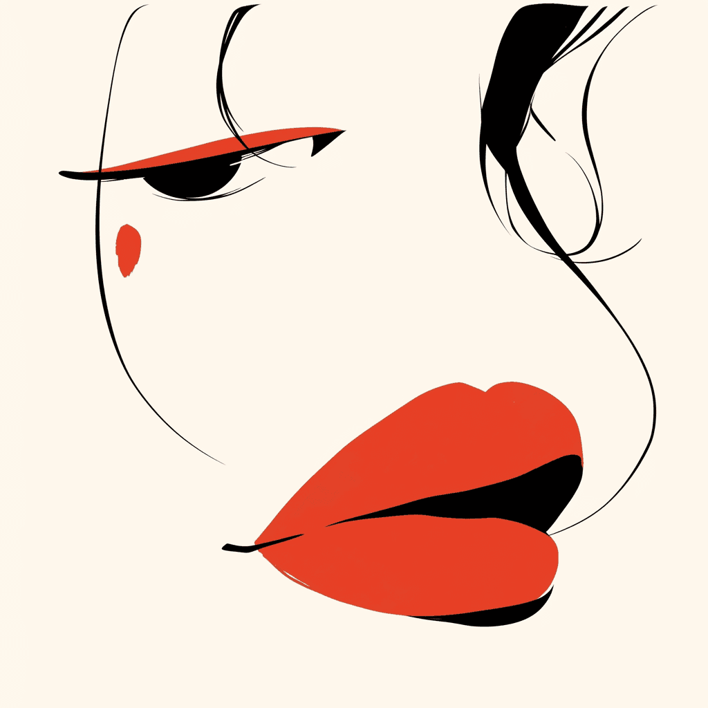 Abstract Face 112 original repeating artwork