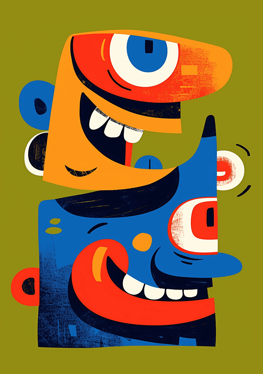 Abstract Elephant Beats original repeating artwork