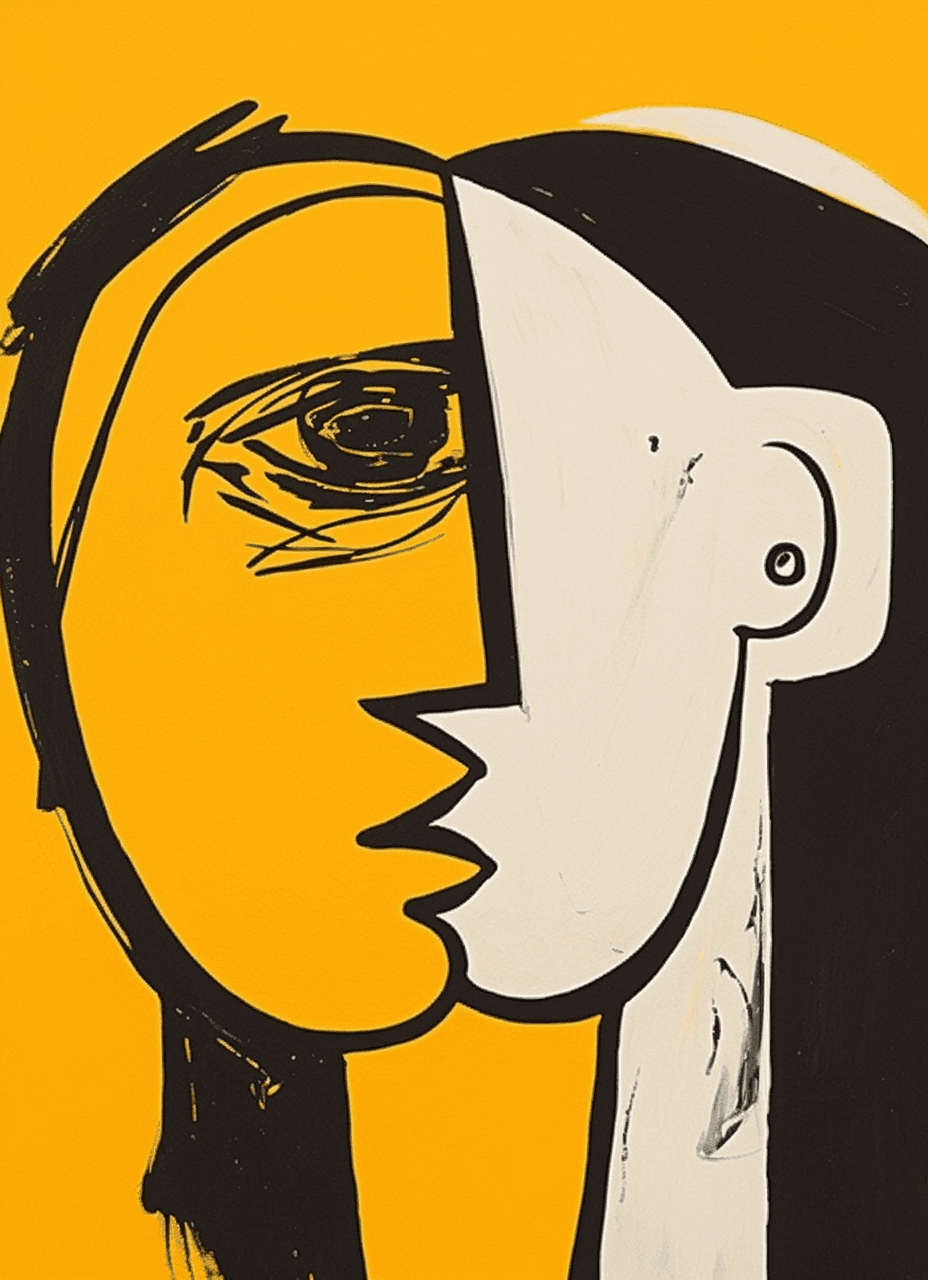 Abstract Face 376 original repeating artwork