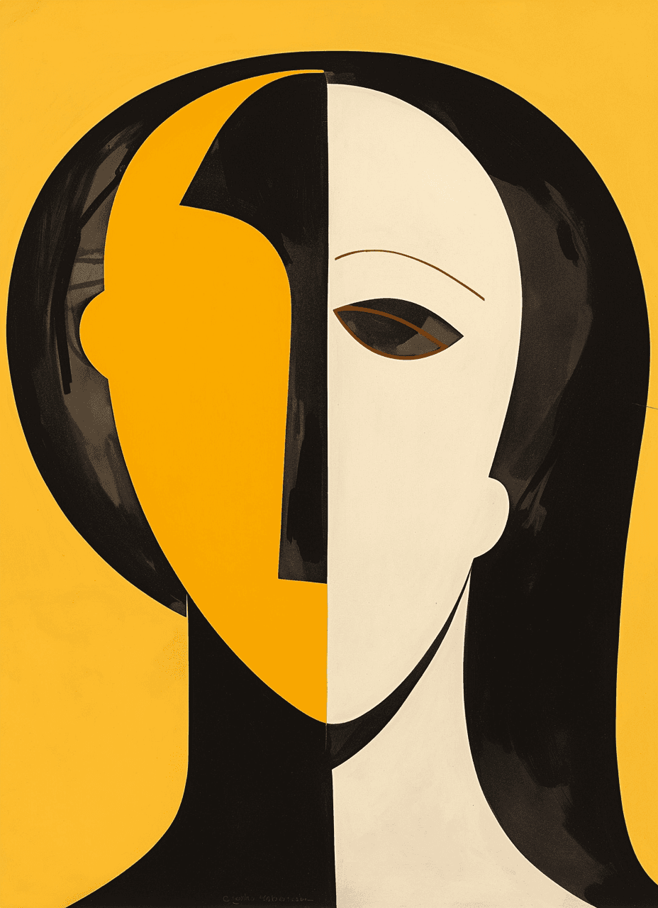 Abstract Face 339 original repeating artwork