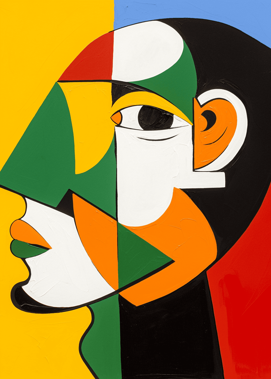 Abstract Face 609 original repeating artwork
