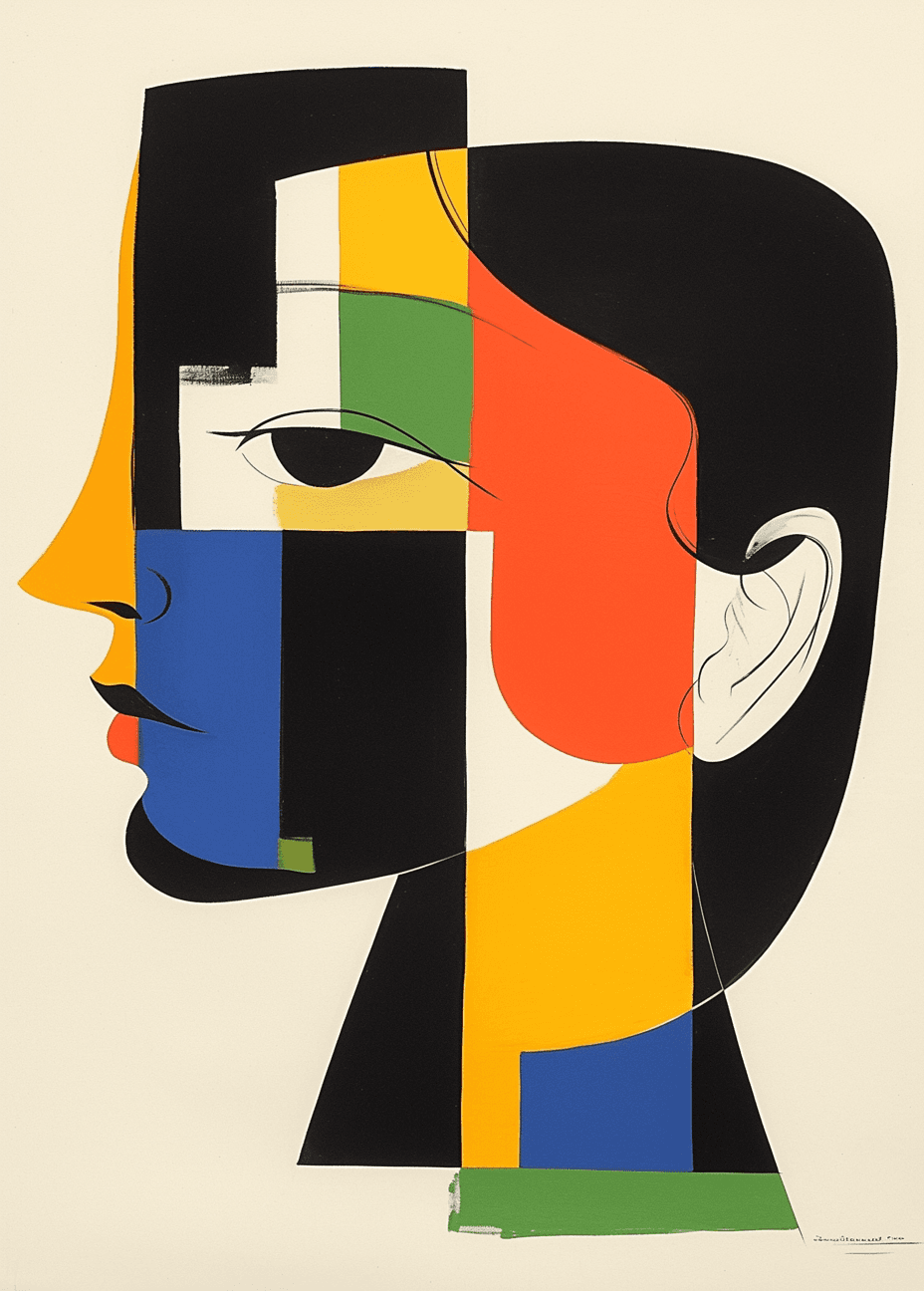 Abstract Face 500 original repeating artwork