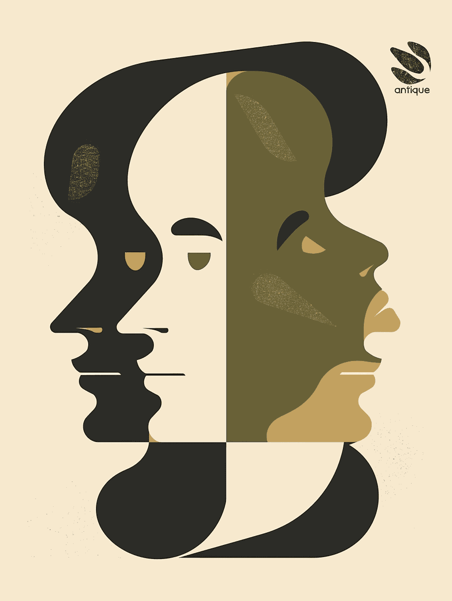 Abstract Face 635 original repeating artwork
