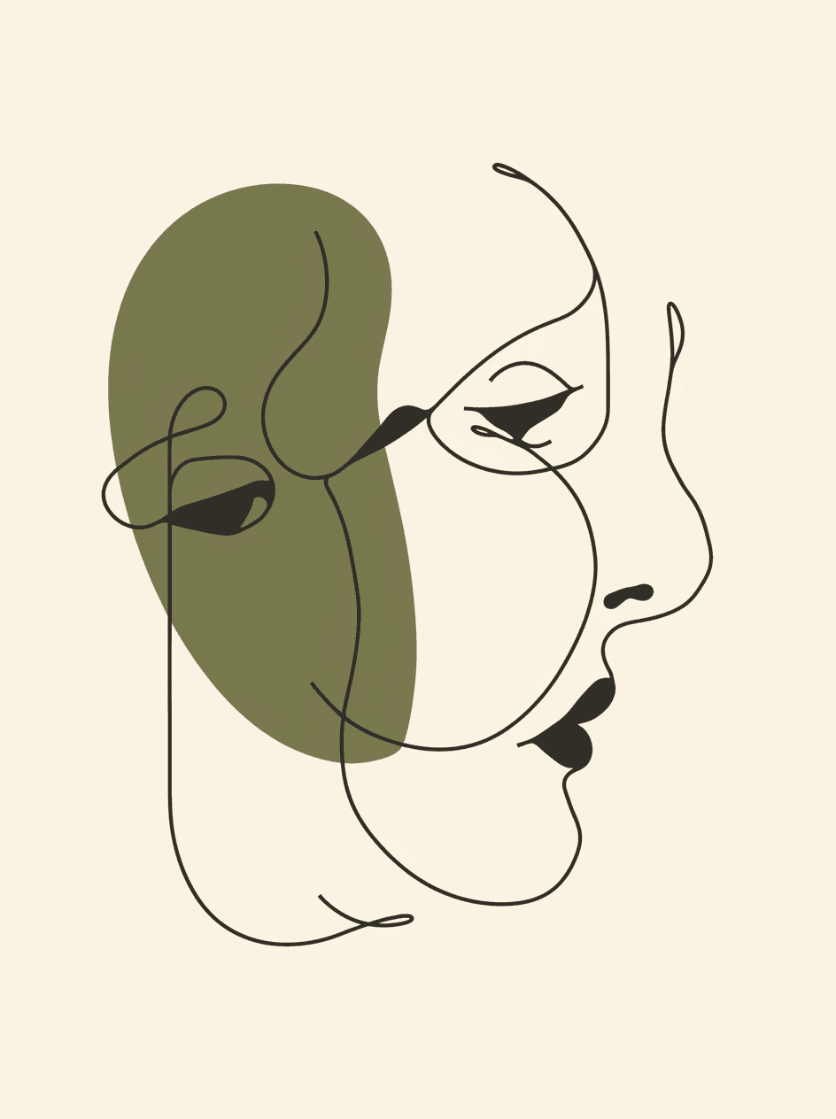 Abstract Face 392 original repeating artwork