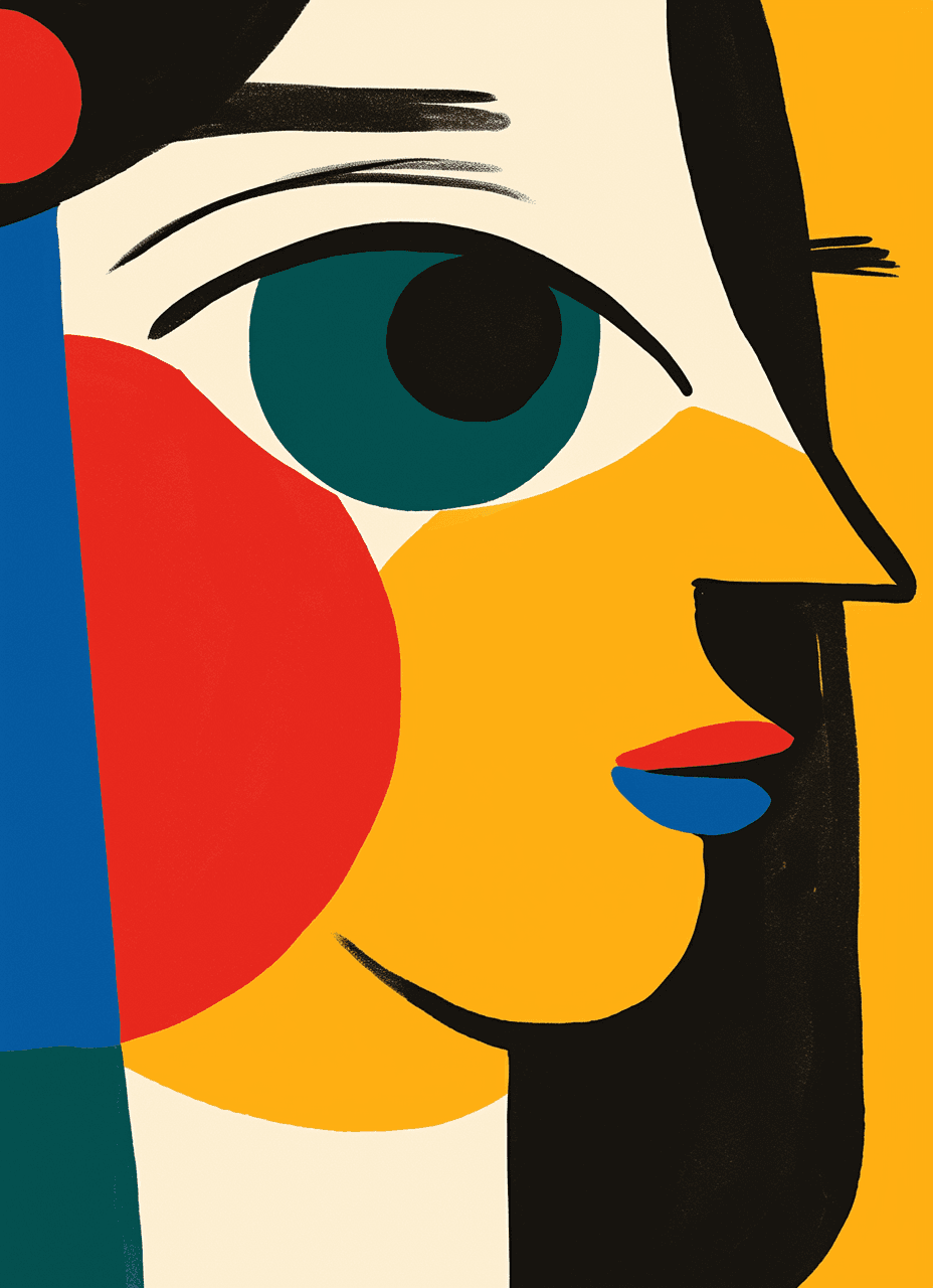 Abstract Face 572 original repeating artwork