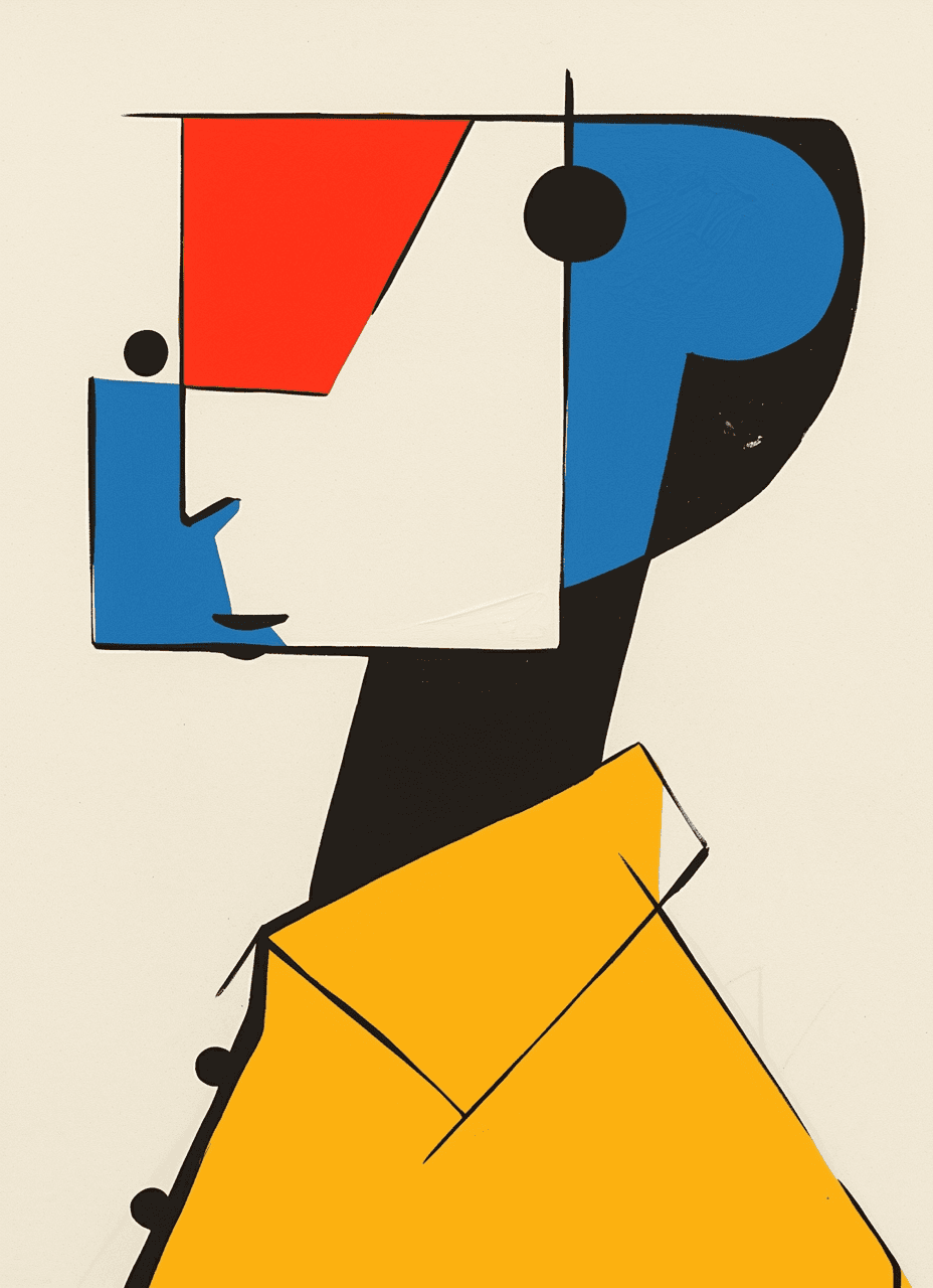 Abstract Face 608 original repeating artwork