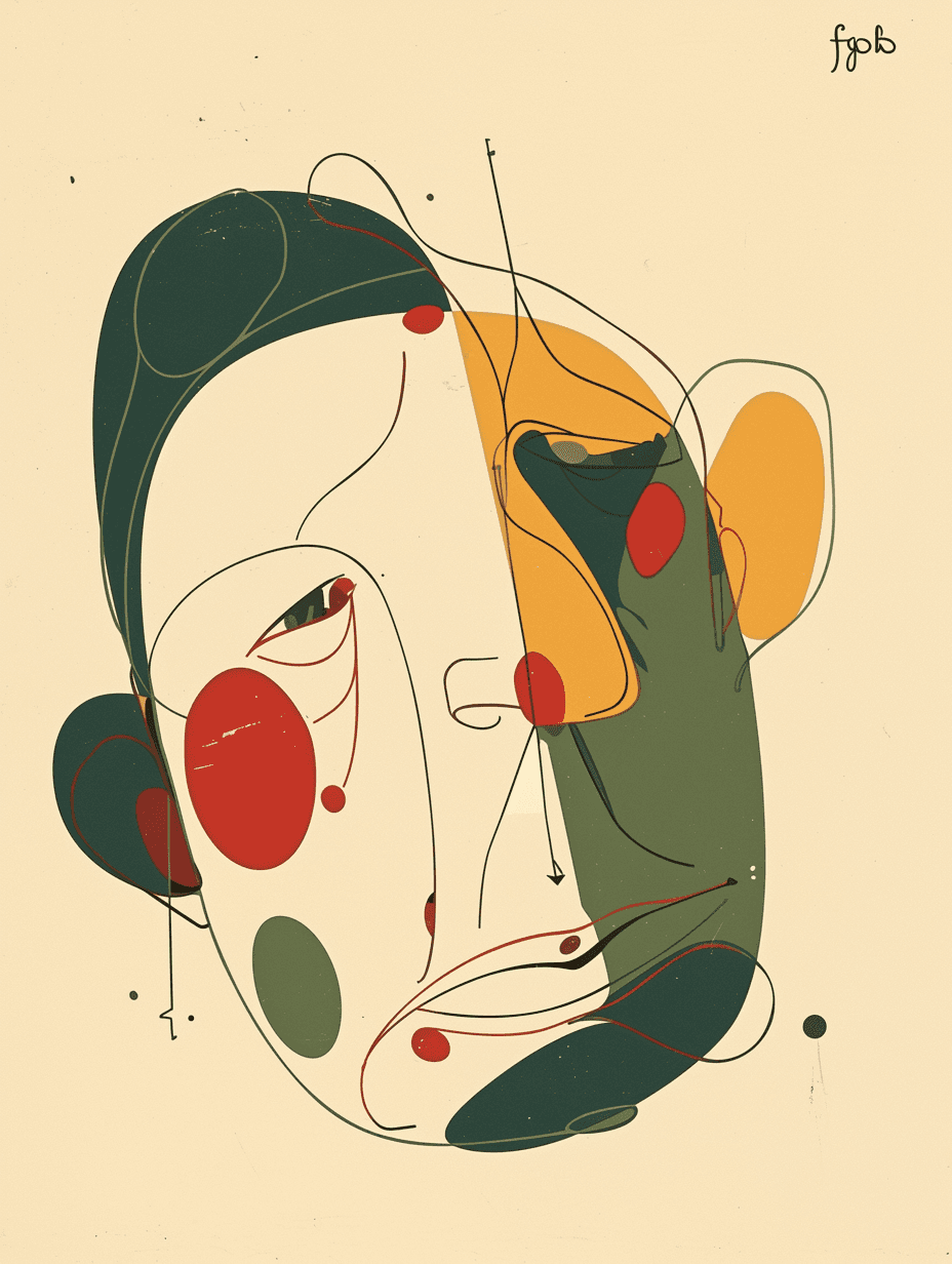 Abstract Face 399 original repeating artwork