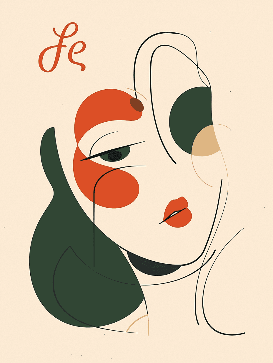 Abstract Face 396 original repeating artwork