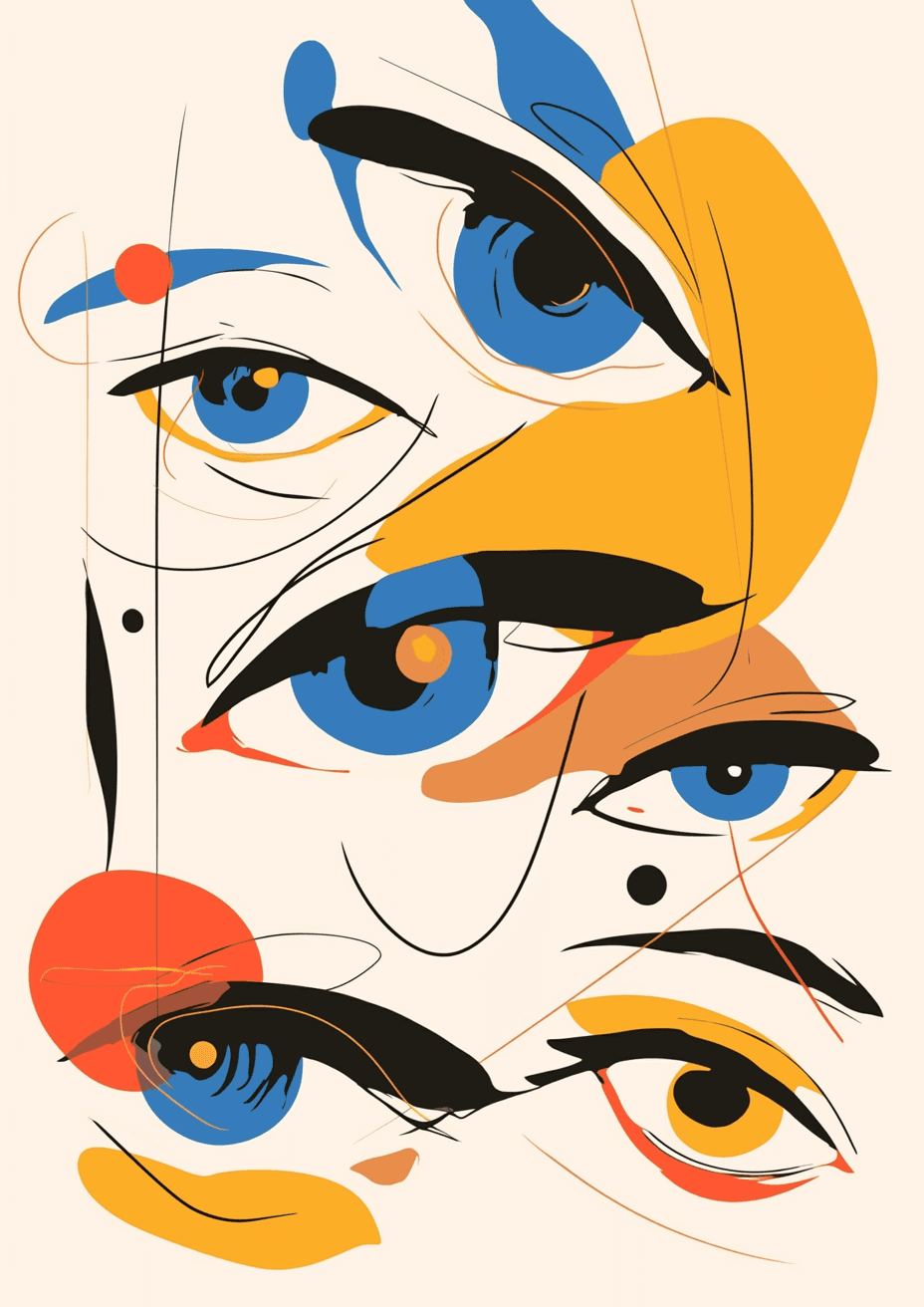 Abstract Eye Bright original repeating artwork