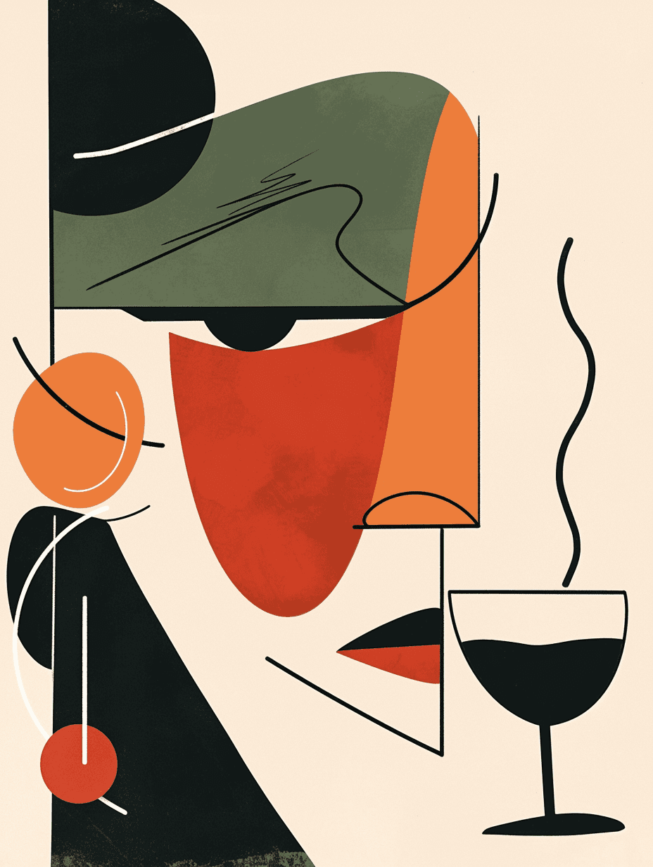 Abstract Face 497 original repeating artwork