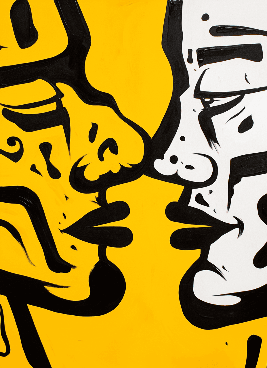 Abstract Face 093 original repeating artwork
