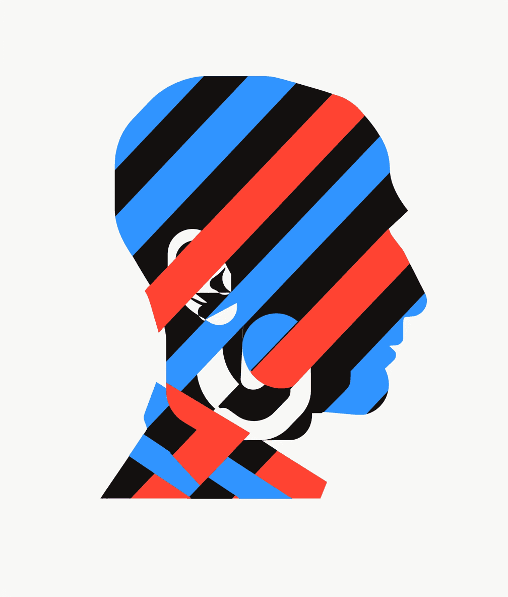 Abstract Face 204 original repeating artwork