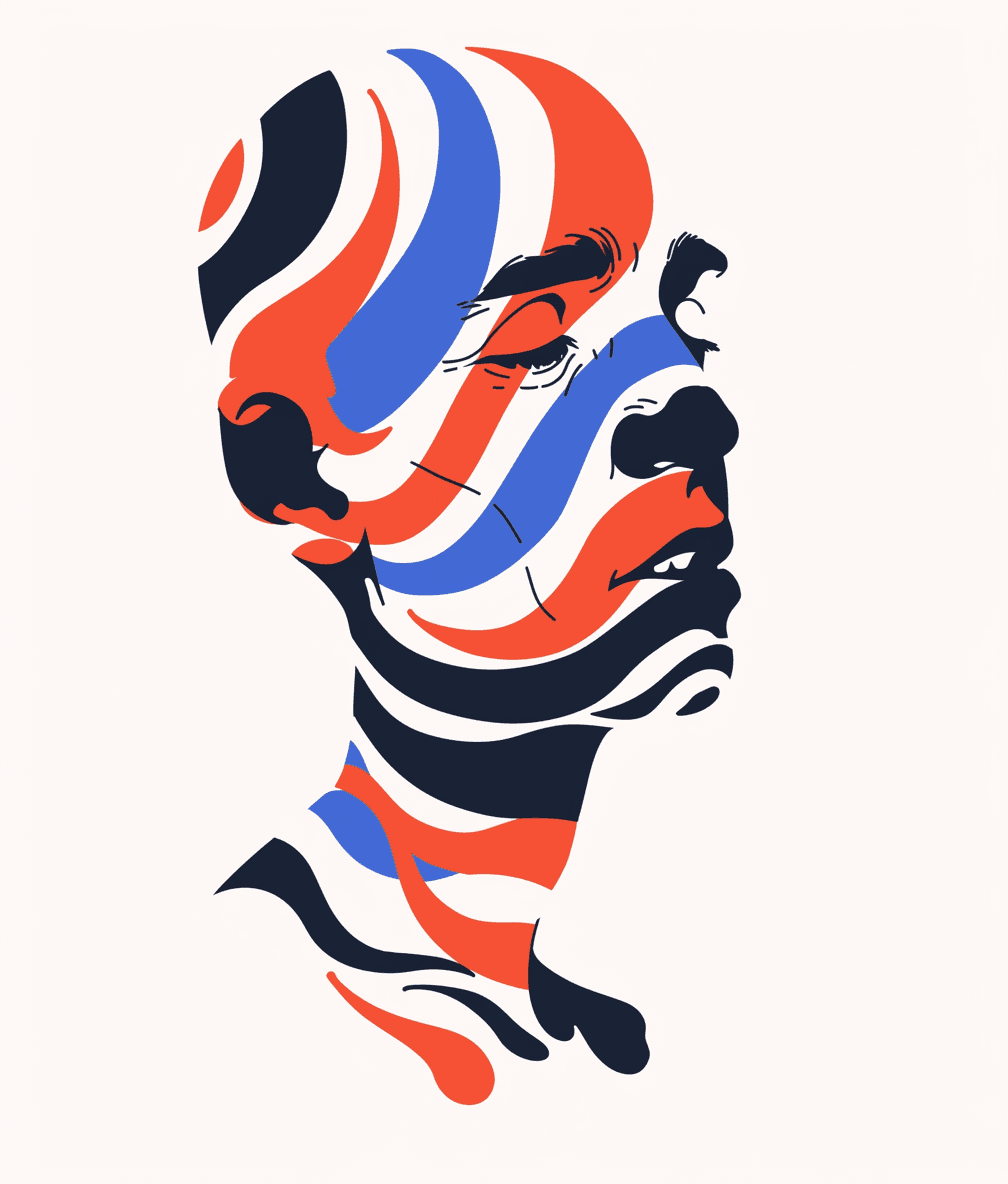 Abstract Face 545 original repeating artwork