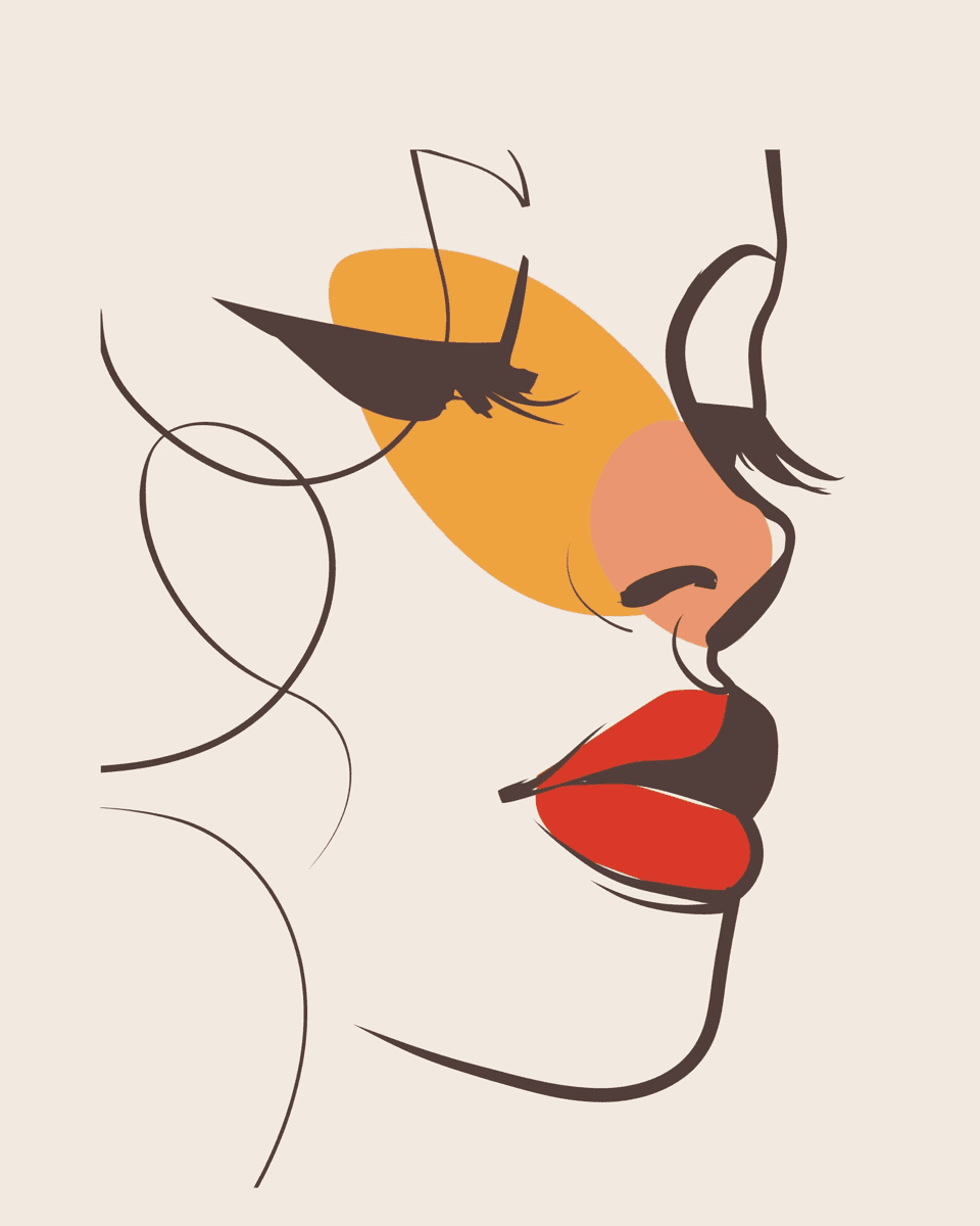 Abstract Face 353 original repeating artwork