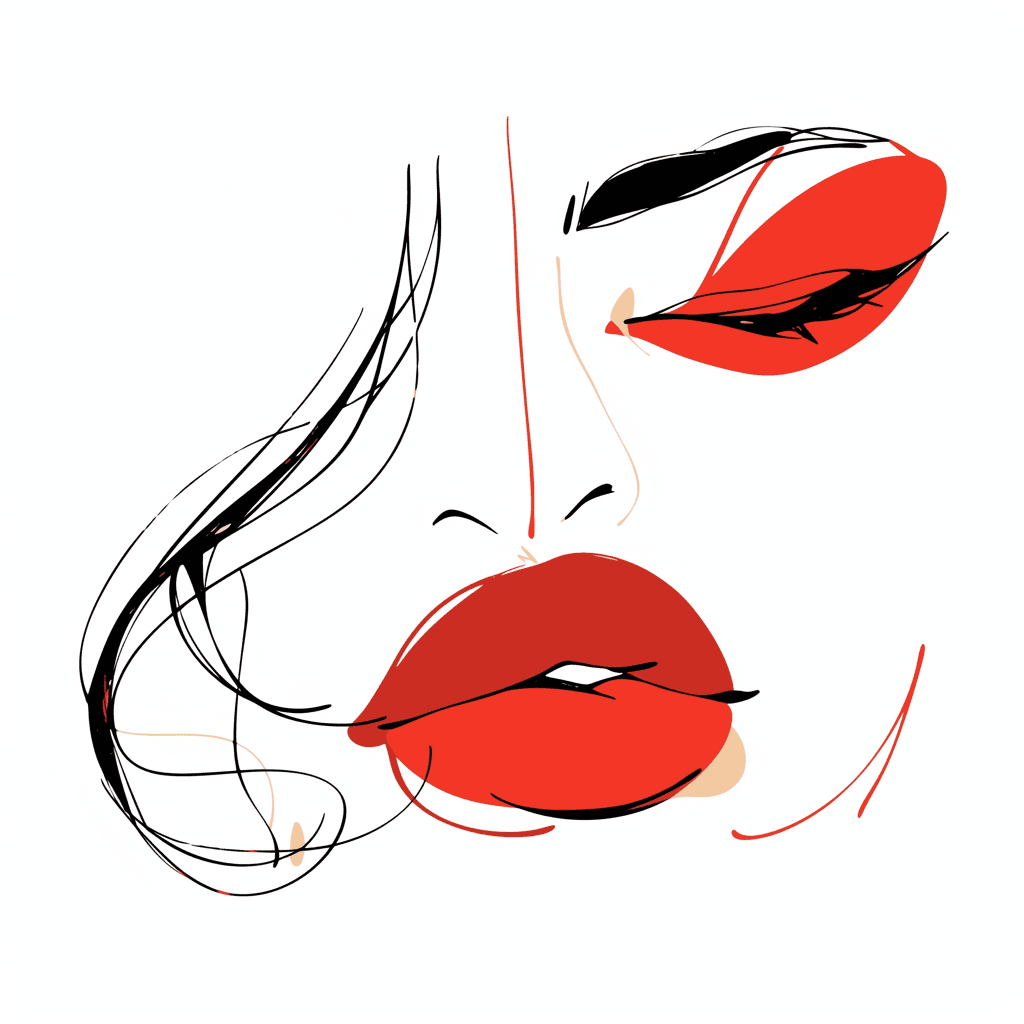 Abstract Face 233 original repeating artwork