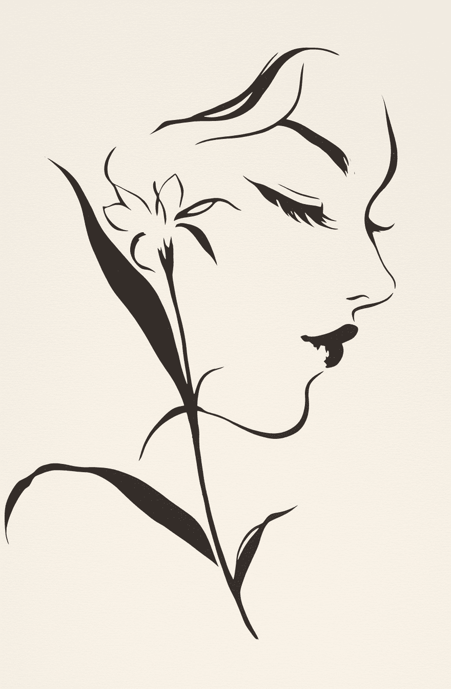 Abstract Face 084 original repeating artwork