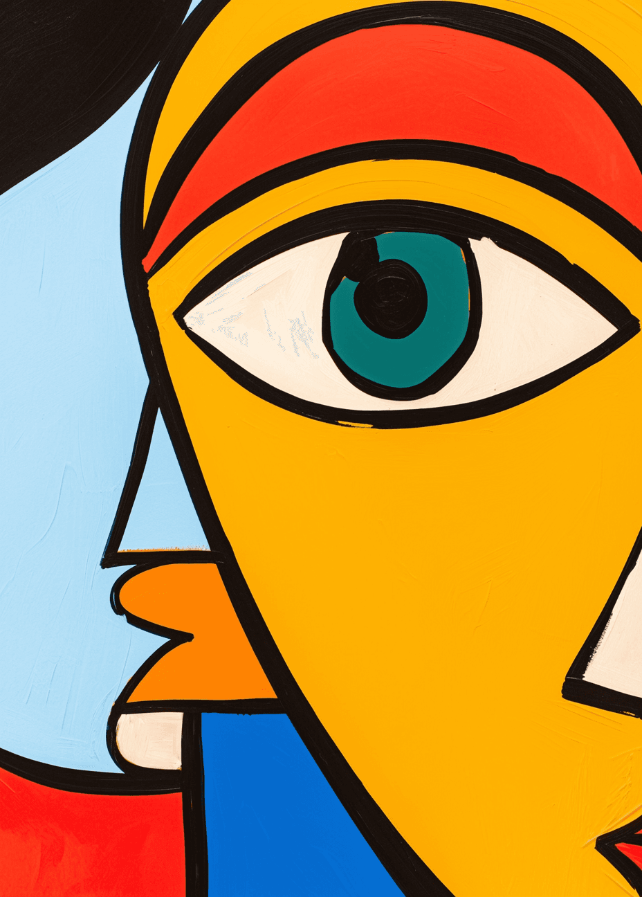 Abstract Face 218 original repeating artwork