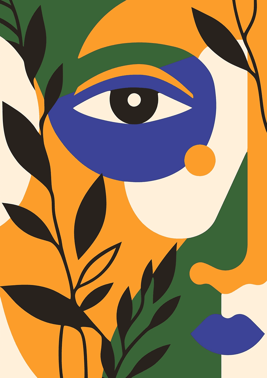 Abstract Eye Spin original repeating artwork