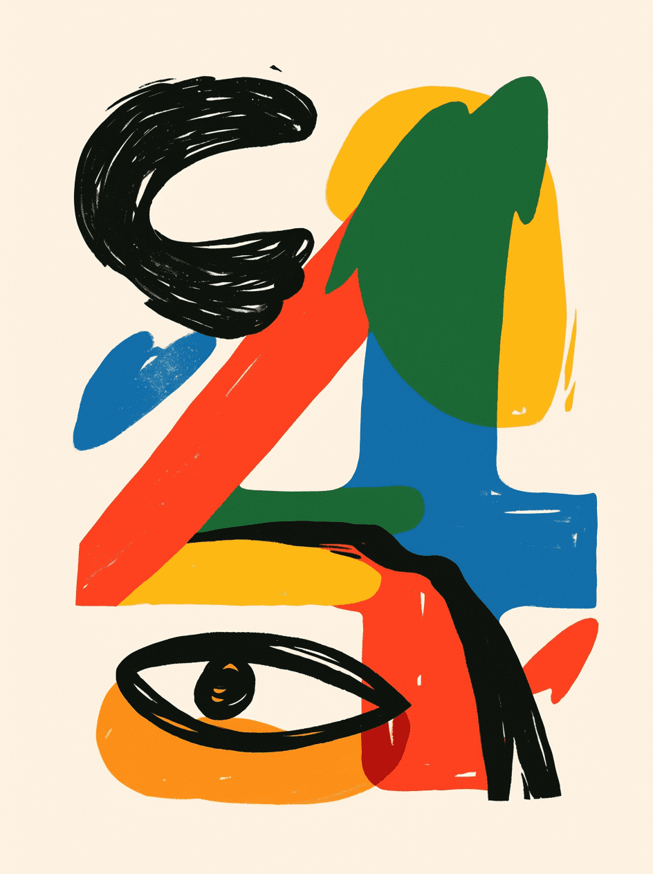 Abstract Eye Run original repeating artwork