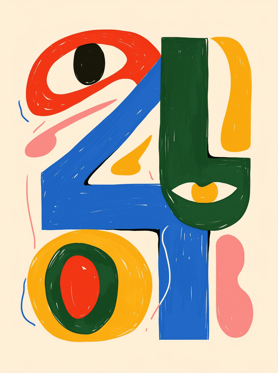 Abstract Eye Flip original repeating artwork