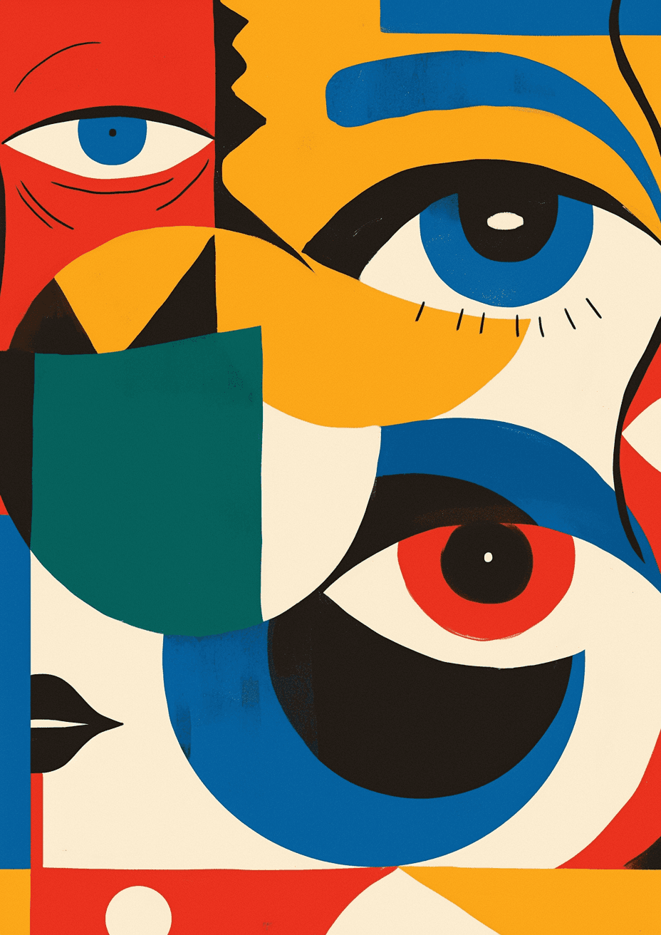 Abstract Eye Rest original repeating artwork