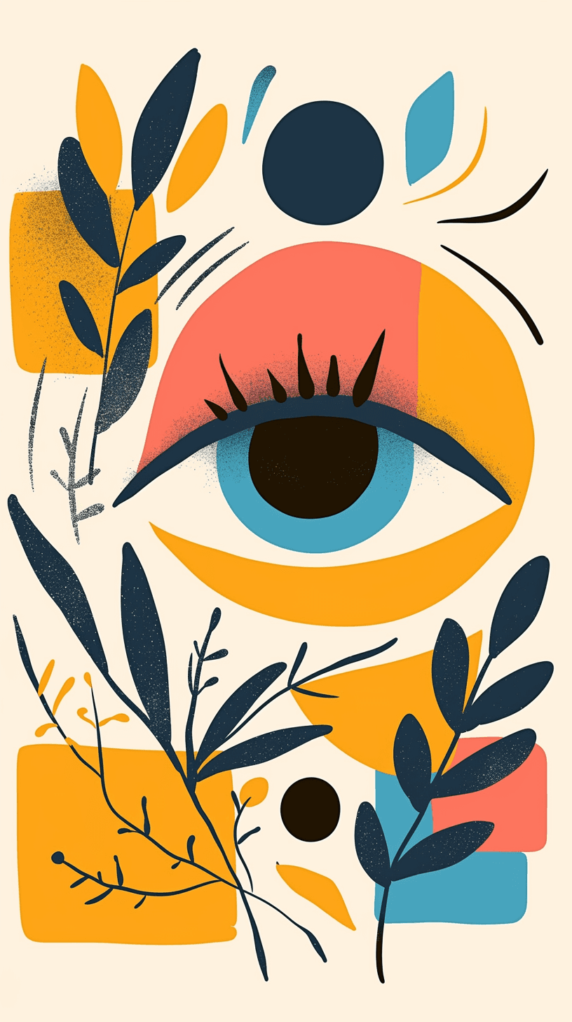 Abstract Eye Fair original repeating artwork